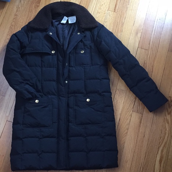 J. Crew Jackets & Blazers - J. Crew Down coat with shearling collar